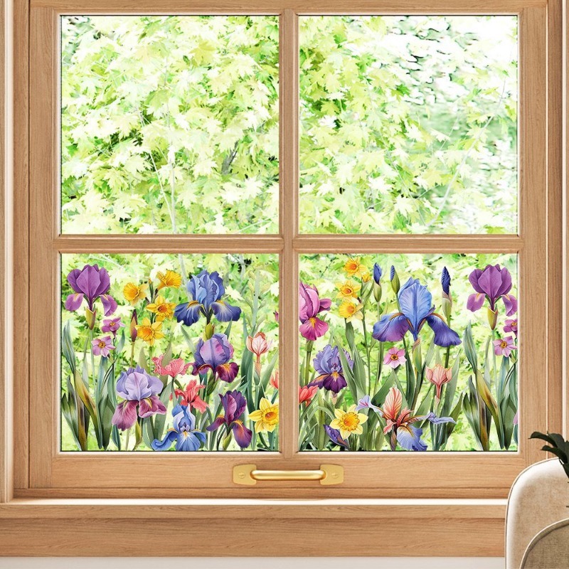 Bunte schöne Iris-Blumen-Wanda – Pvc Panel Background Bewertung und Preis